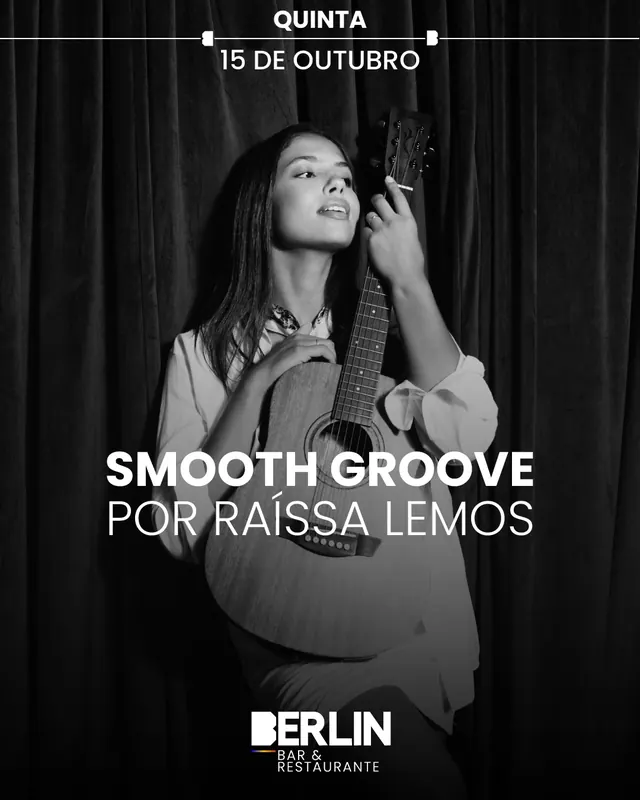 Raíssa Lemos sobe ao palco do Berlin com Smooth Groove, um show vibrante que mistura pop,…
